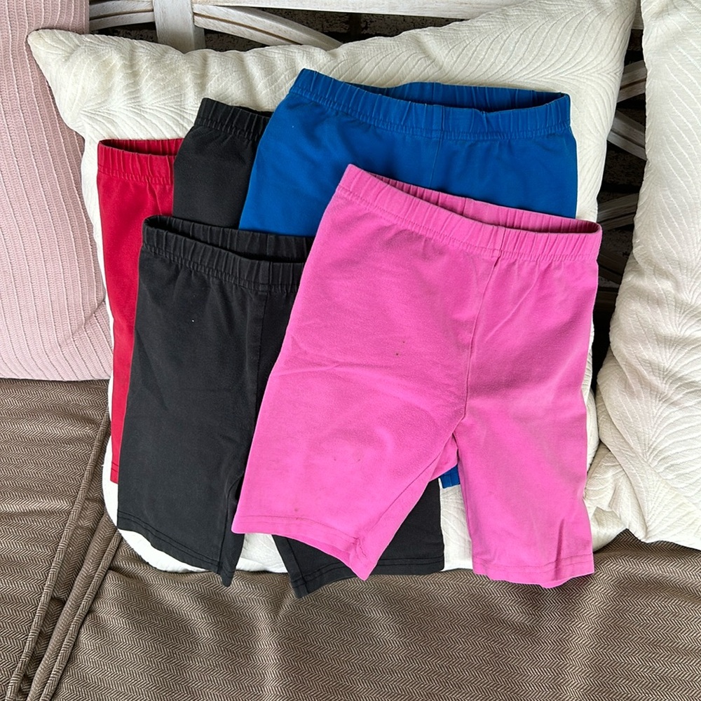 5 Pairs Hanna Andersson Bike Shorts 120 6-7